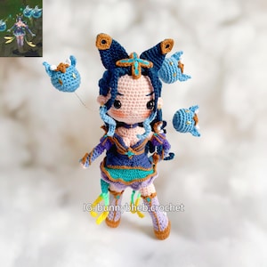 LoL League of Legends Inspired Crochet Plush Toy Doll (Message First) KaiSa Jinx Ahri Xayah Senna Syndra etc. - BunnyBheb