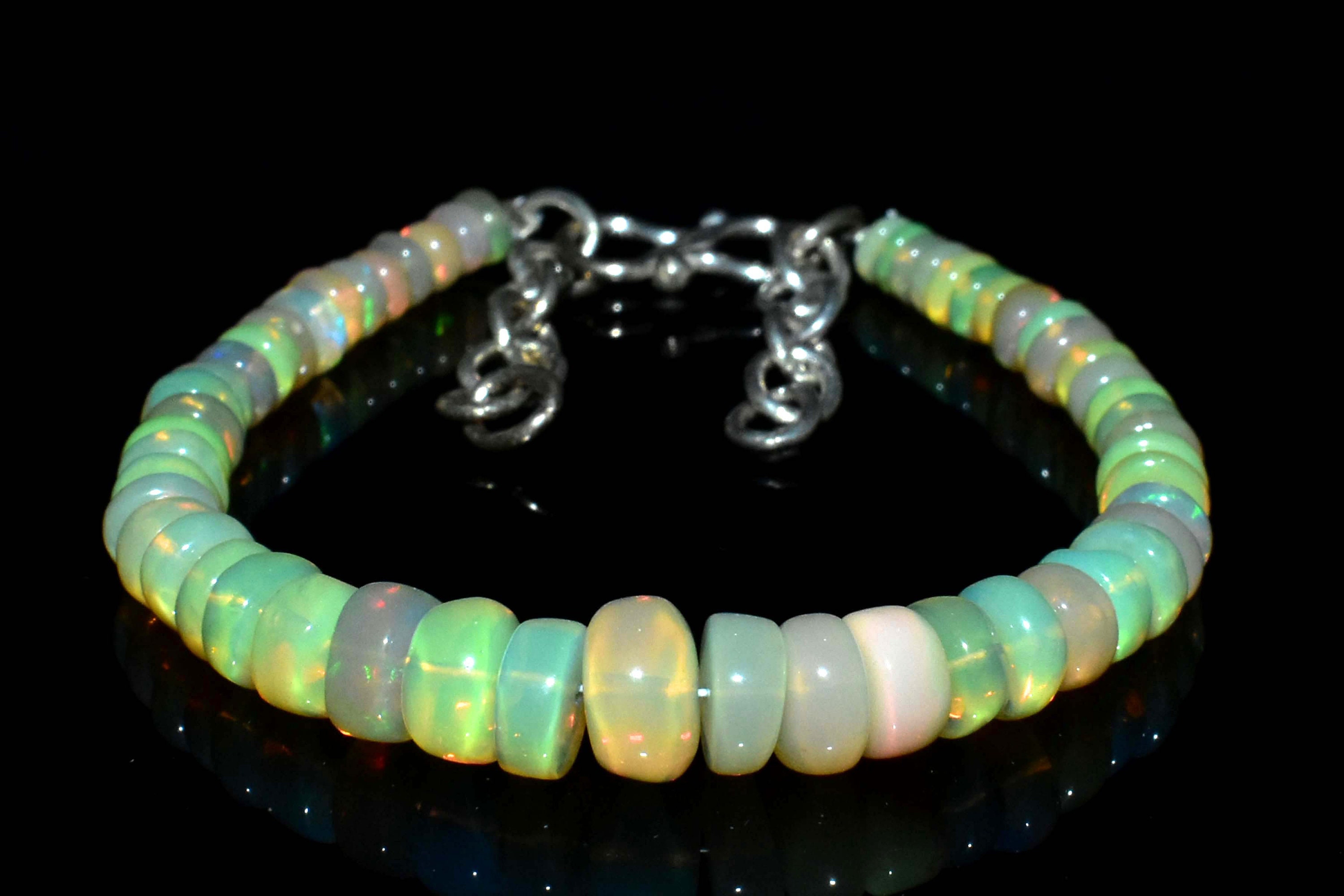Opal beads Opal Beads Bracelet Natural Ethiopian Opal Beads Etsy
