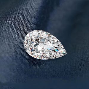 GRA Certified Pear Shape Loose Moissanite Stones D VVS1 All Sizes for jewelry making