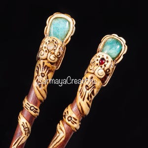 Artificial Rocks Hair Mix Stones Hair Stick, Polymer Clay Hair Sticks, Birthday Gift for ...