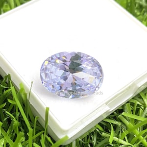 Facettierte lose weiße Zirkon Edelstein 16X12X7 MM 10,60 Karat Zirkon ovale Form für die Schmuckherstellung, Dezember Geburtsstein