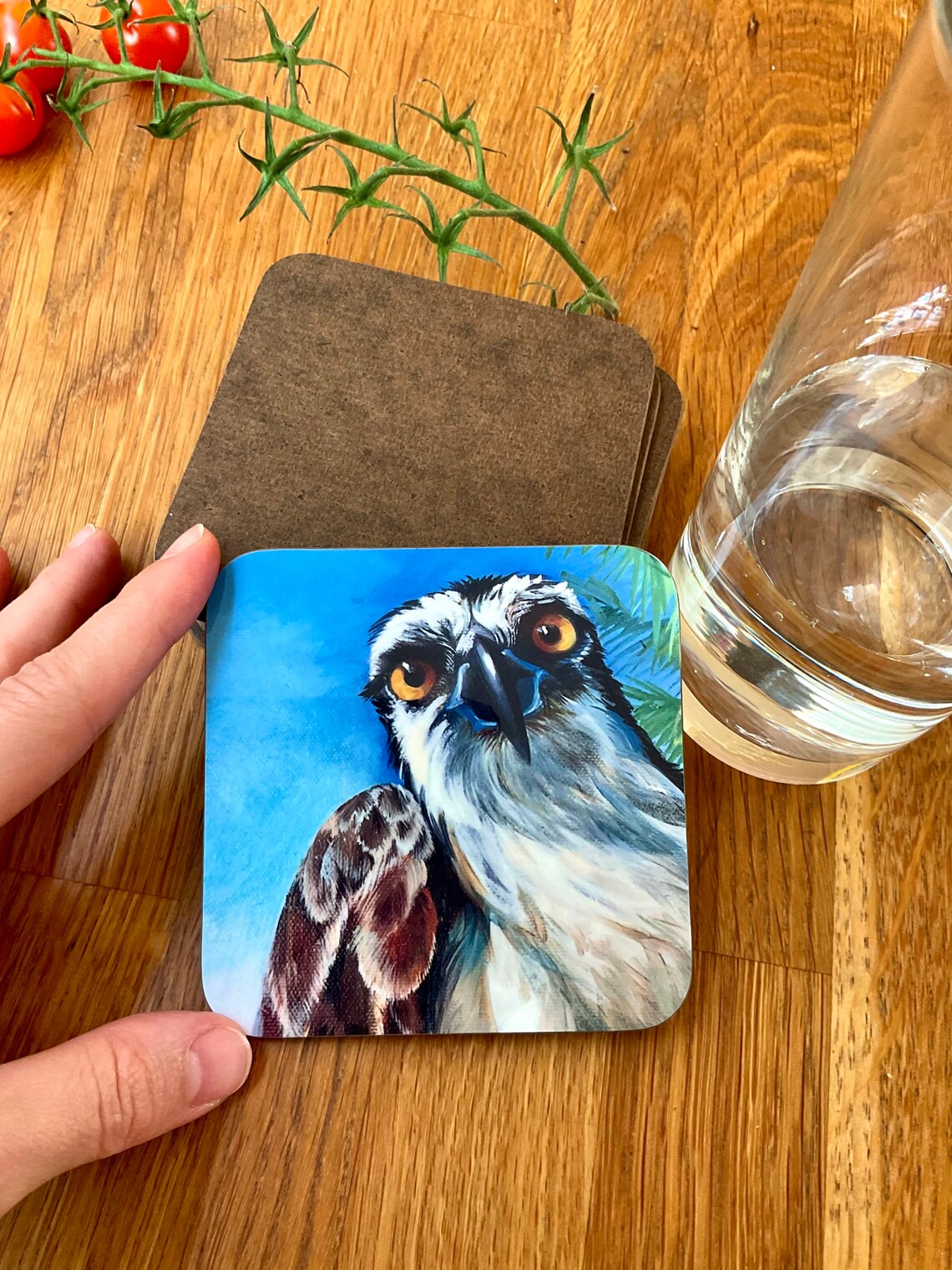 Coaster osprey bird coasters set create your set of coasters Etsy