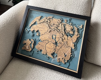 3D Imperial Realm Wood Map Free Express Shipping