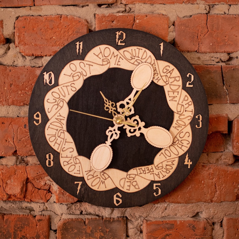 Magical Family Gift Clock Brown-Beige