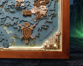 Handcrafted video game art with lighting, inspired by Kalimdor and legendary adventures