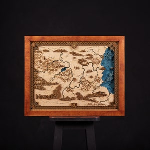 Carte en bois 3D d'Atterrir au-delà de la garde-robe Livraison express gratuite