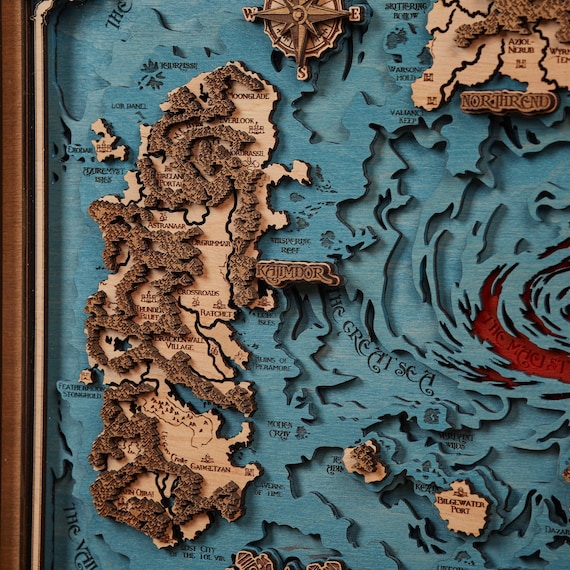 3D Realm of the Horde and the Alliance Wood Map Free Express