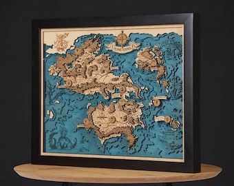 Nexus Realms 3D Wood Map