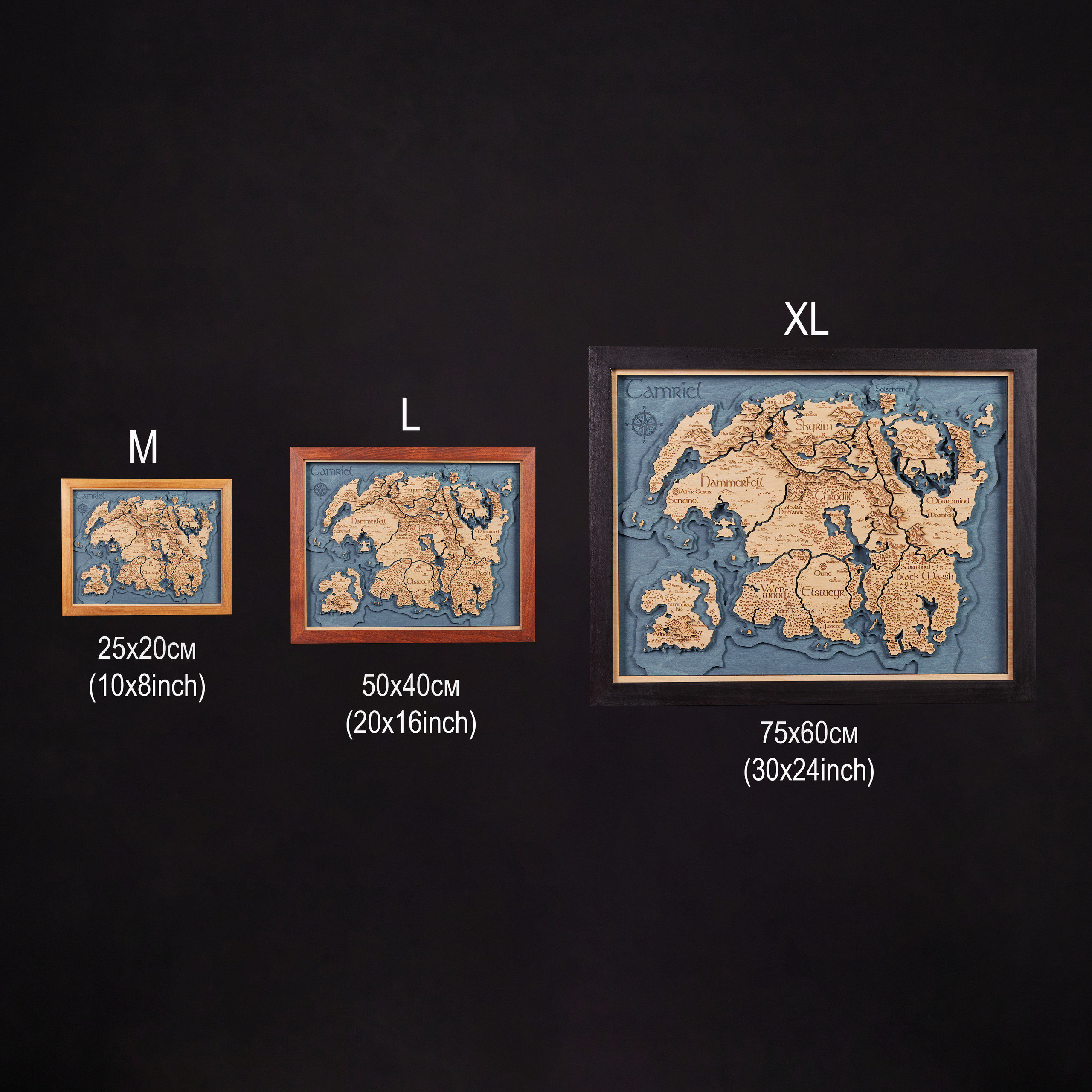 Wooden 3D Imperial Realm Map - Etsy