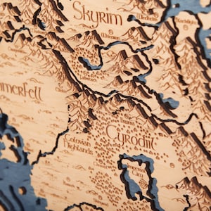 Houten 3D-kaart van het keizerlijke rijk