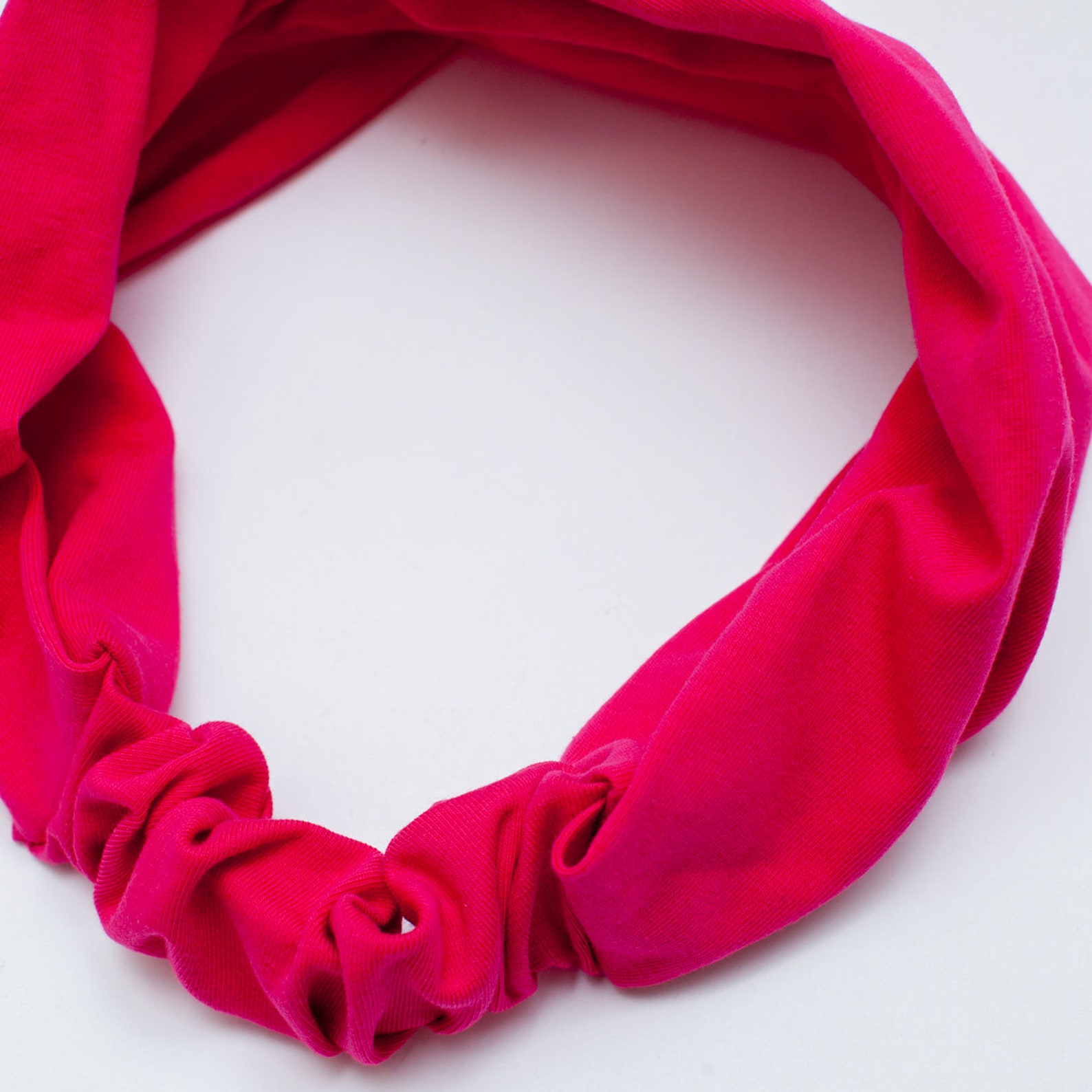 Pink Bandana Headband With Elastic Back Hair Scarf for Woman Etsy