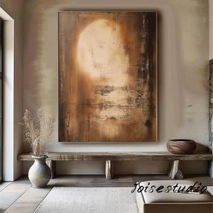 Beige textured wall art brown minimalist abstract painting neutral wabi sabi wall art beige black abstract wall art living room wall art