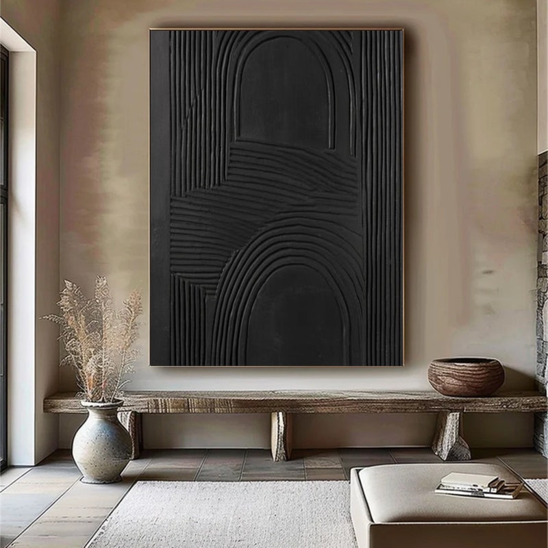 Black Wall Art - Etsy