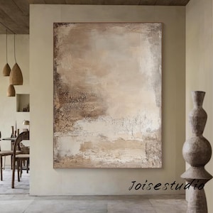 Große Abstrakte Kunst auf Leinwand: Nordische minimalistische Malerei