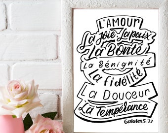 Decor Verset Biblique Etsy