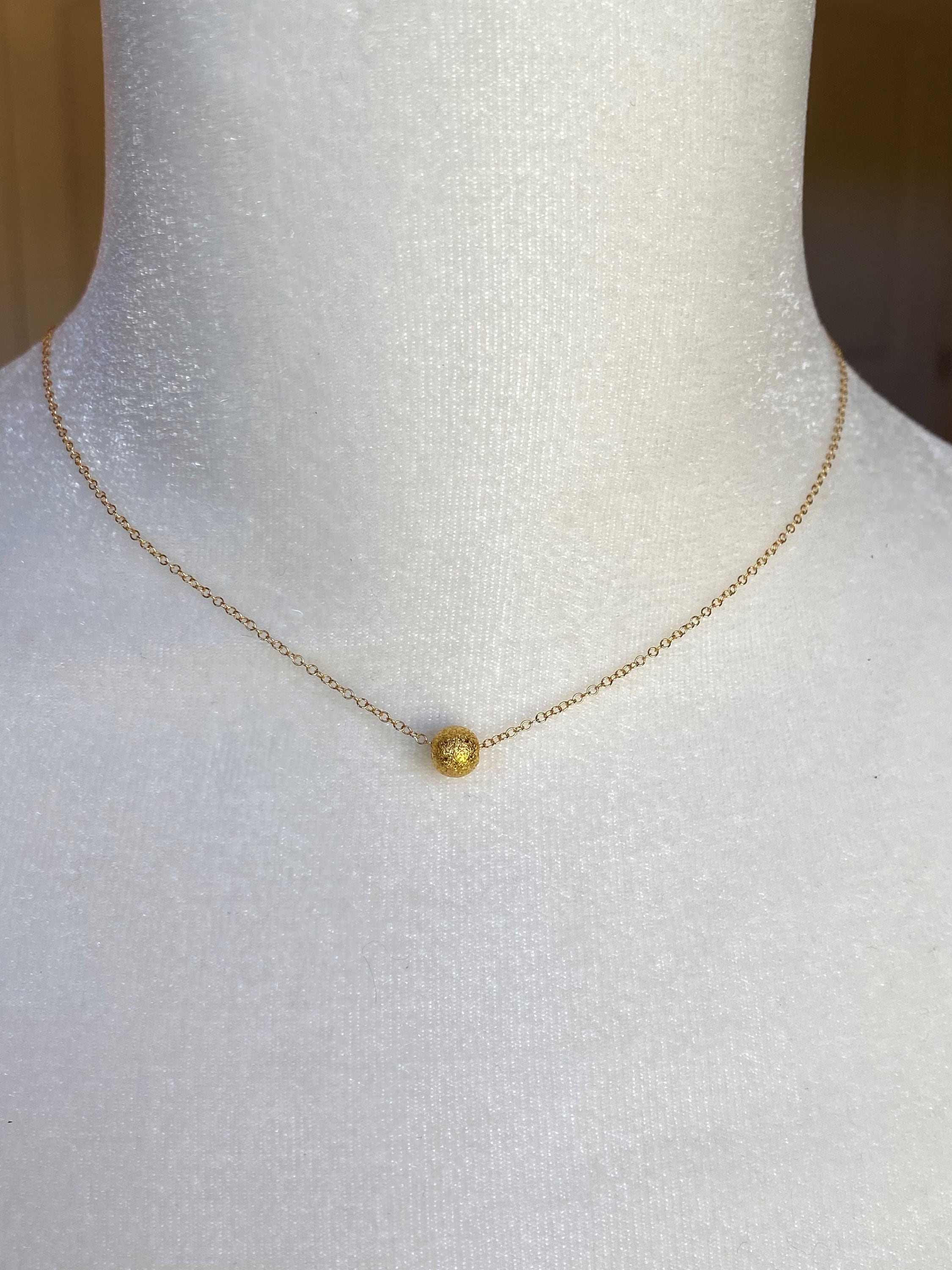 Minimalist Gold Necklace Short Length Minimalist Gold Etsy