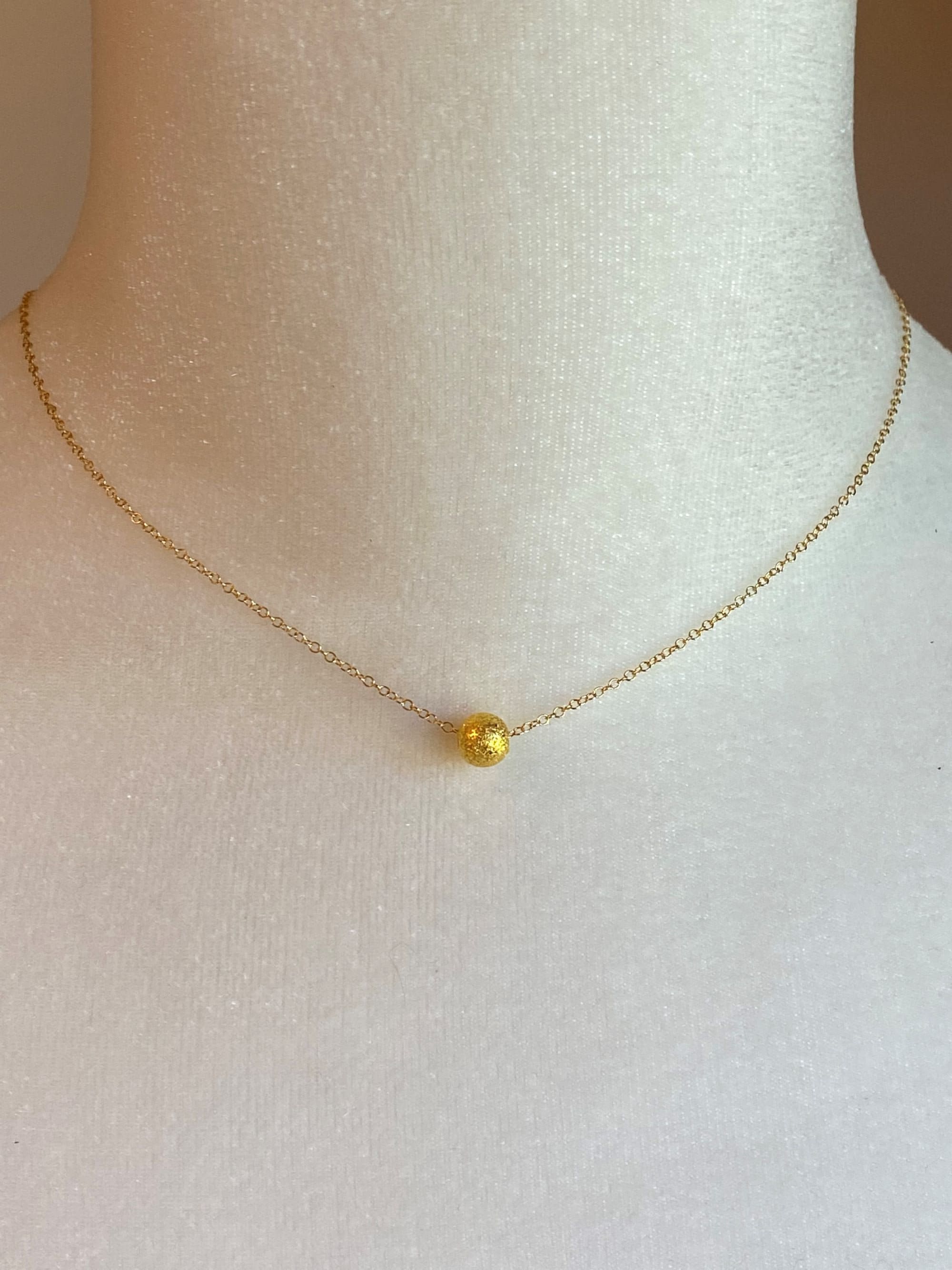 Minimalist Gold Necklace Short Length Minimalist Gold | Etsy