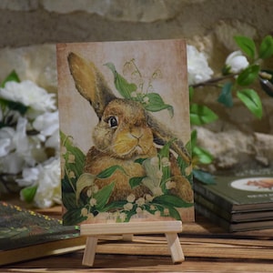 Print A6 lapin et muguet