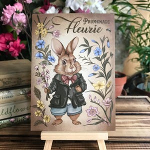 Print A6 promenade de lapin