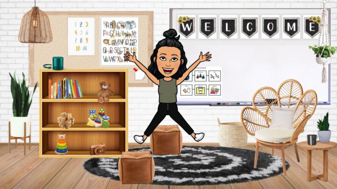 Boho Bitmoji Classroom Template Etsy