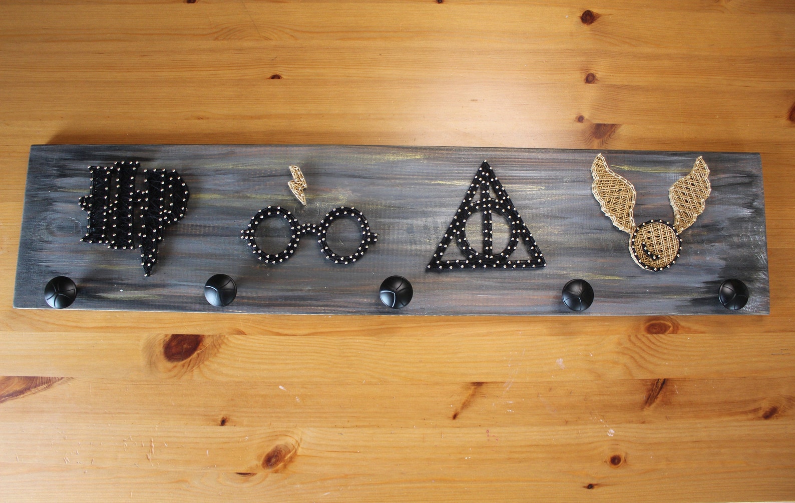 Harry Potter Coat Rack or Wall Decor String Art Etsy