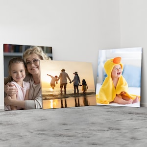 Personalised Photo On Canvas Print With Your Pictures | Wall Art Canvas Photo Prints Custom Framed For Living Room Bedroom Home Decoration