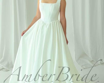 Baskische taille trouwjurk satijnen baljurk jurk bruiloft strapless gerechtsgebouw bruidsjurk moderne prinses trouwjurk sprookjesjurk