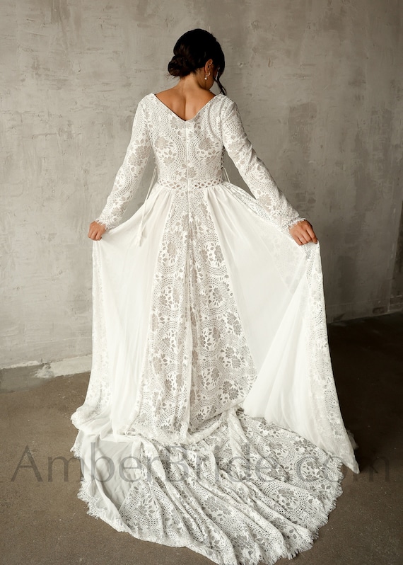 sequin long sleeve dresses Sequin Fitted Long Sleeve Slit Gown by Ladivine CH054