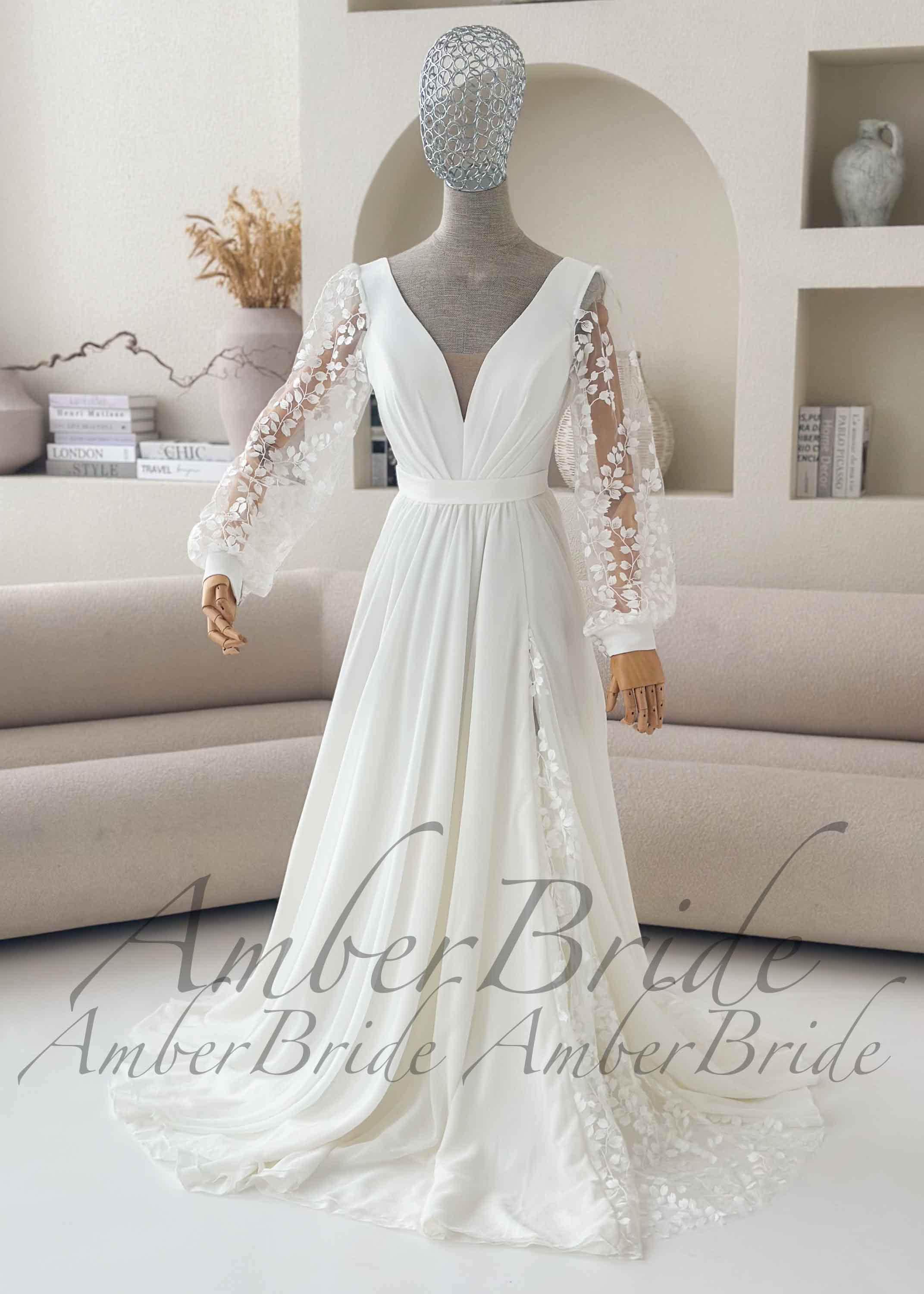 corset organza wedding dress Romantic Lace and Off-Shoulder Ball Gown with Puffy Sleeves Made to Measure It has a sweetheart Size:36W | 34-36L Skims Inspired Amazon Dress pattern:Solid