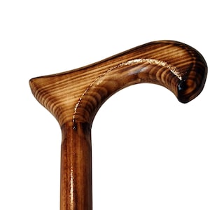 Classical wooden walking stick, Simply cane from wood, Elegant lightweight walking cane, Handmade cane for him and her, Sturdy walking stick