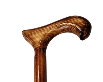 Classical wooden walking stick, Simply cane from wood, Elegant lightweight walking cane, Handmade cane for him and her, Sturdy walking stick