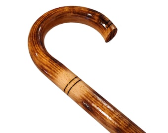 Classic walking stick, Retro wooden cane, Minimalist and lightweight walking cane, Handmade cane for man/woman, Sturdy walking stick of wood