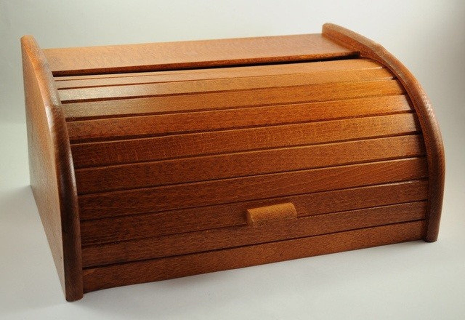 Wood bread box light brown bread box made from natural wood Etsy