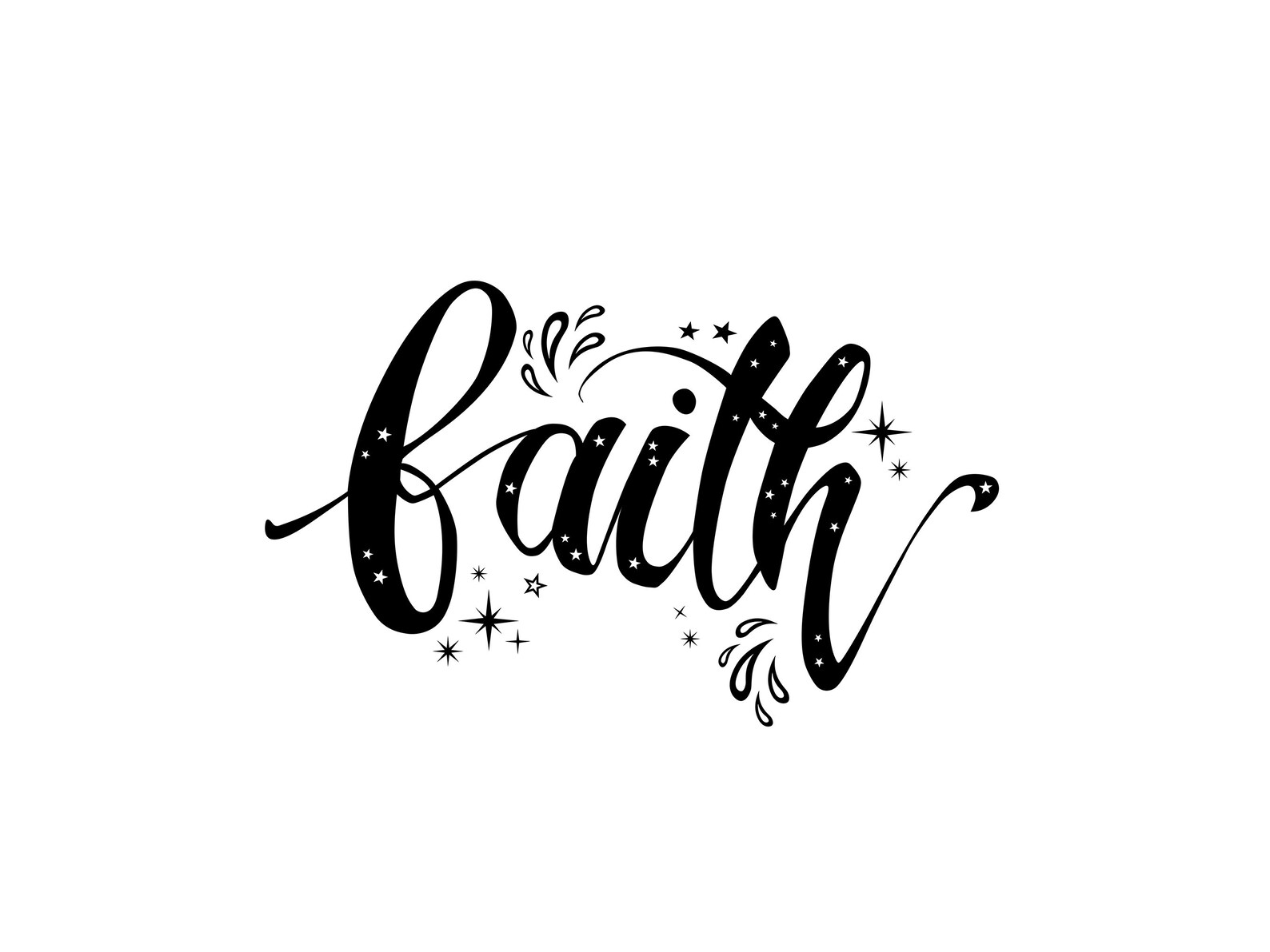 Faith Print Faith Printable Faith Wall Art Wall Art | Etsy