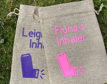 Sac de rangement pour inhalateur personnalisé