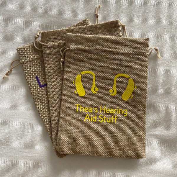 Hearing aid storage bag