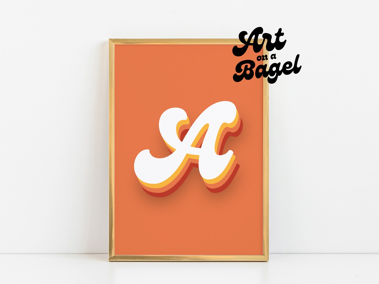 Letter A Wall Art Printable, Kids Room Letters, Initial Signs for ...