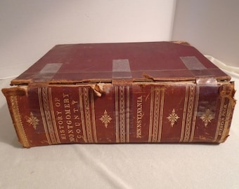 1884 1st Edition History of Montgomery County, Pennsylvania, Edited by T. Bean, Everts & Peck, Loose Cover