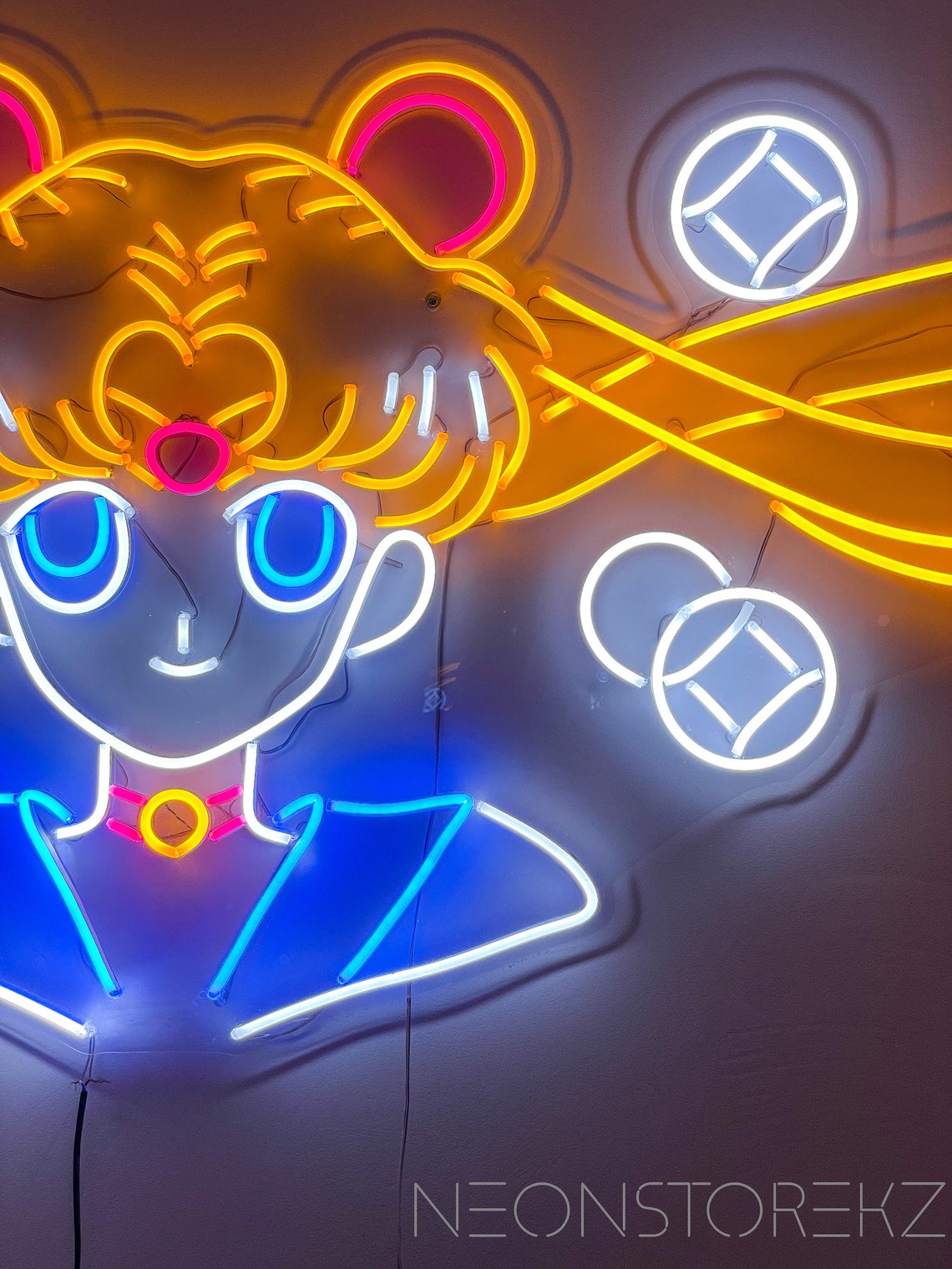 Sailor Moon Neon Sign Custom Sailor Moon Led Neon Sign | Etsy