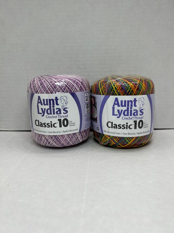 Aunt Lydia's Classic Variegated Cotton Crochet Thread Size Etsy