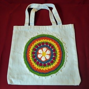 mandala tote bolsa
