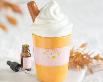 Diffusore di aromi e scaldacera al profumo di Pumpkin Spice Latte, idea regalo e decorazione per la casa.