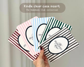 Kindle Clear Case Insert | Cardstock Kindle Insert | The Homebody Club | Bookish