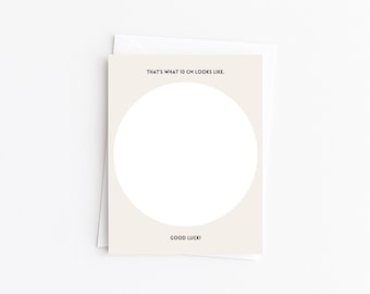 Funny Pregnancy Card | Funny Baby Shower Card | 10 cm Circle | Baby Shower Gift | Baby Card