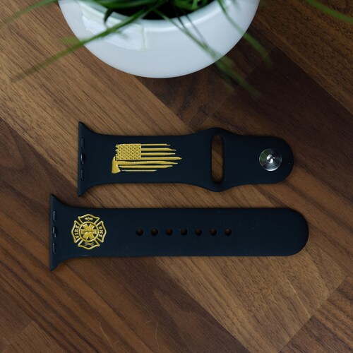 Firefighter Maltese Cross Apple Watch Band All Series All Etsy
