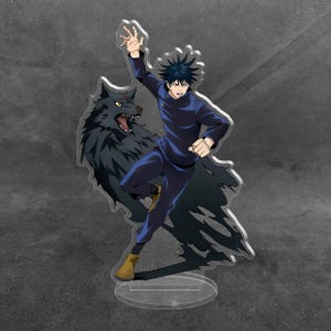 Jujutsu Kaisen Acrylic Stand Figure - Anime Desk Decor, Chibi Acrylic Standee, Handmade Manga Gift, 3.9-6.5 Inch 8 Megumi Fushiguro