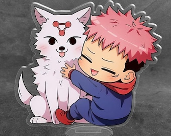 Jujutsu Kaisen Chibi Acrylic Stand - Handmade Anime Standee, UV Printed Desk Decor, Character Collection