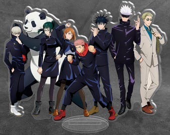 Jujutsu Kaisen Acrylic Stand Figure - Anime Desk Decor, Chibi Acrylic Standee, Handmade Manga Gift, 3.9-6.5 Inch