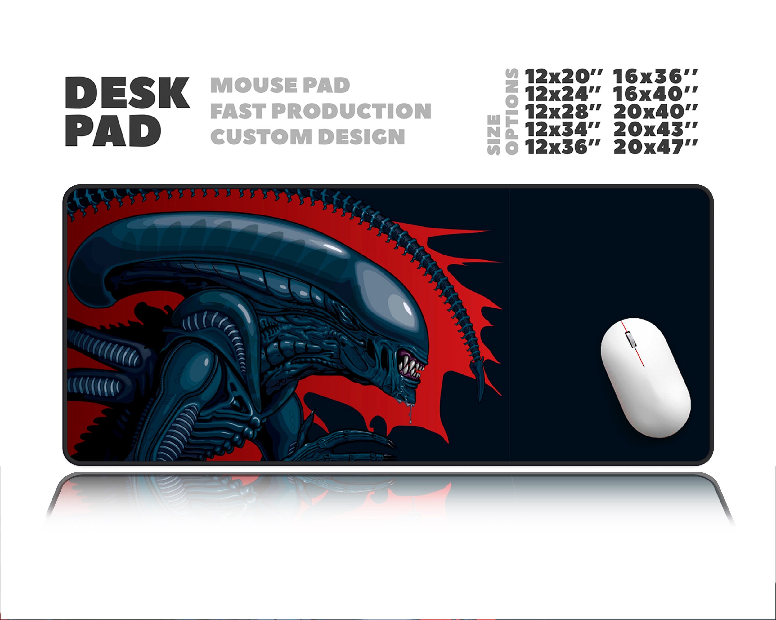 Mouse pad Aliens OVNI Planets Space - Mousepad E6930 com desenho animado  divertido para ela