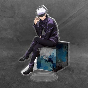 Jujutsu Kaisen Acrylic Stand Figure - Anime Desk Decor, Chibi Acrylic Standee, Handmade Manga Gift, 3.9-6.5 Inch 17 Satoru Gojo